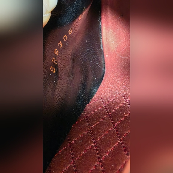 Fendi Black and Burgundy Suede Ruffle Mules - Picture 15 of 15